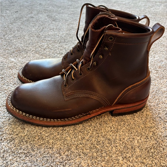 Nick’s Classic Falcon Dark Brown Leather Men's Boots - Picture 2 of 8